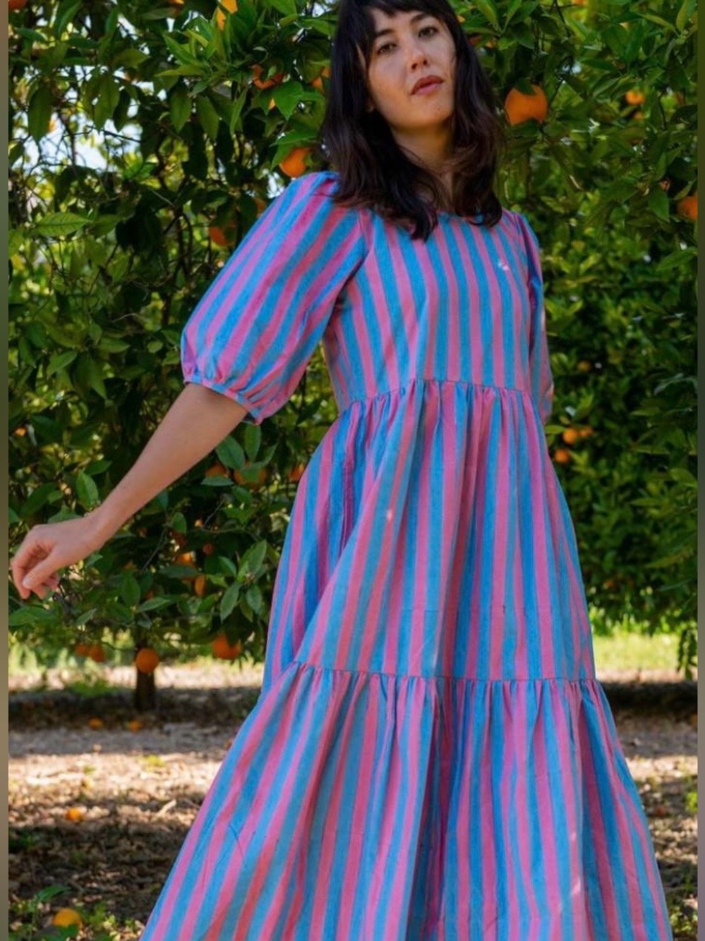 SZ
BLOCKPRINTS
GAIA DRESS - FADED
ROSE/CORNFLOWER BLUE-NWOT